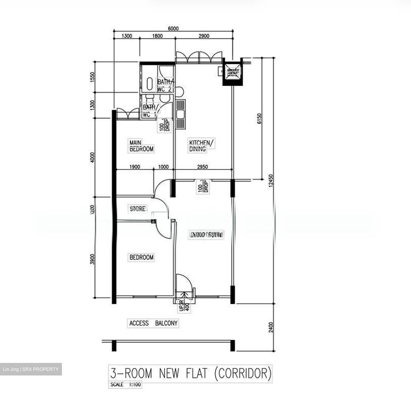 Blk 108 Ang Mo Kio Avenue 4 (Ang Mo Kio), HDB 3 Rooms #563469101